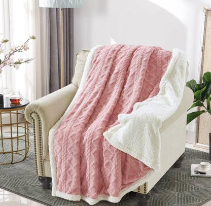 Geo Print Soft Sherpa Throws (200*230cm)