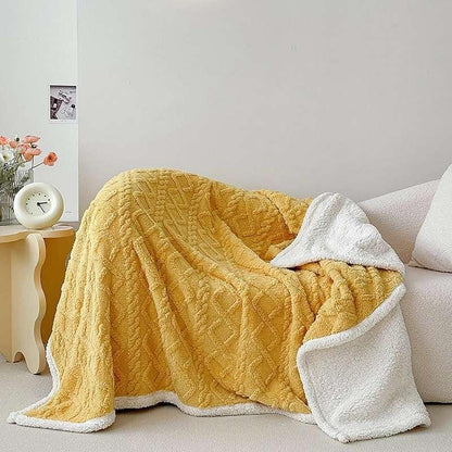 Geo Print Soft Sherpa Throws (200*230cm)