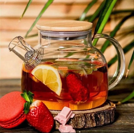 Borosilicate Clear Glass Teapot (1500ml)