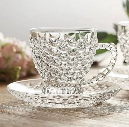 Clear Bubble Design Tea Set