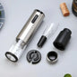 Electric Wine Opener Set Silver