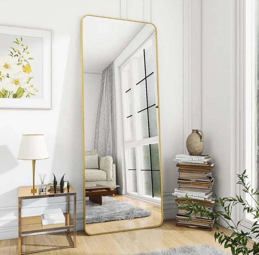 Gold Free Standing Mirror