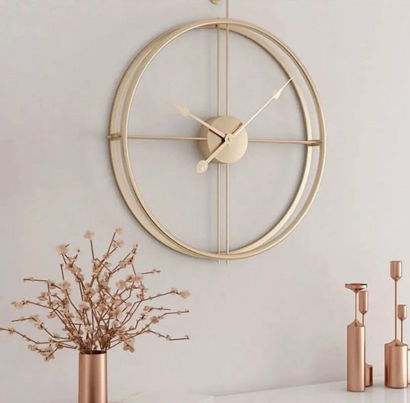 Modern Gold Wall Clock (64cm)