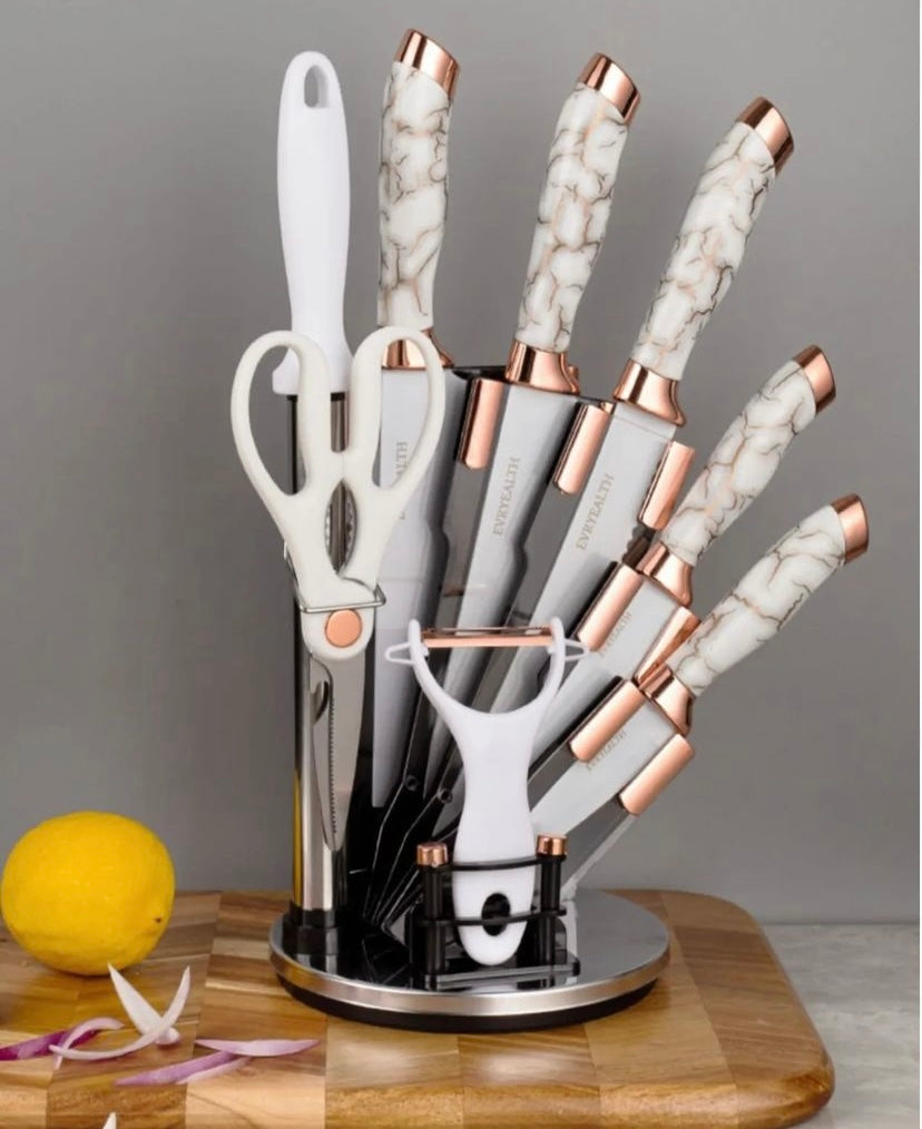 8 Piece Knife Set With Display Stand