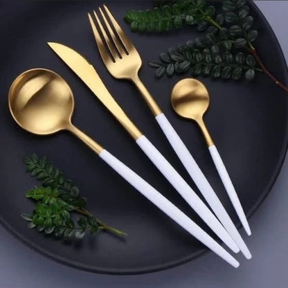 Elegant 24 Piece Stainless Steel Cutlery Set