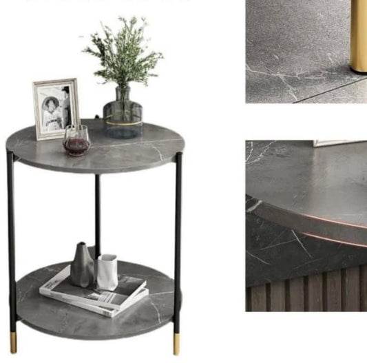 Light Marble Luxury Side Table