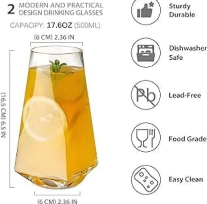 Geometrical Highball Glasses (500ml)