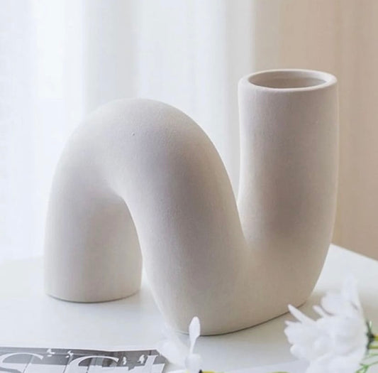 Twisted Arch Ceramic Vase