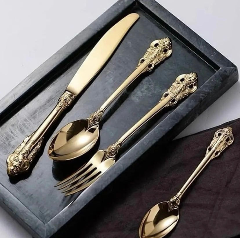 Saxon Gold Cutlery Set