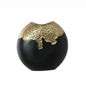 Gold & Black vase/ Decor Piece